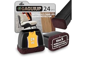 GAGUIUP Protectores rectangulares de Silicona para Patas de Silla, Tapas para Patas de Silla, Protector de pies de Muebles, Fundas para Patas de Mesa de Movimiento Libre, Tapas de Patas de Taburete para