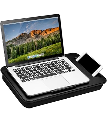 Hostk Customized Folding Adjustable Legs Bamboo Lap Desk With A Mouse