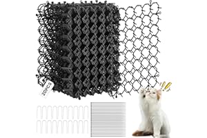 YIMOMOYI Alfombrilla antigatos con Pinchos, Alfombrilla de plástico con Pinchos, Alfombrilla antigatos con Pinchos (20 quadrati (15 x 20 cm ciascuno))