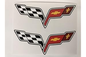 SBD Decals 2 Adhesivos Corvette C6 3 Pulgadas