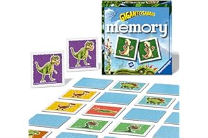 Ravensburger Gigantosaurus Mini Jeu de mémoire – Jeu de Paires d'images Assorties pour Enfants à partir de 3 Ans