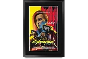 HWC Trading Cyberpunk 2077 Gifts Printed Signed Autograph Picture for Video Game Fans and Gamers - A3 Framed