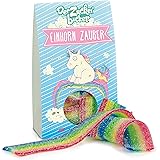 Einhorn Zauber - Farbige Regenbogenbänder aus Fruchtgummi, 60 Gramm Naschportion, süßes Mitbringsel für Klein und Groß