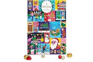 Love Cocoa Luxury Chocolate Truffle Advent Calendar 2023 | Beautifully-Illustrated Advent Calendar Chocolate with 23 Rich and Creamy Chocolate Truffles