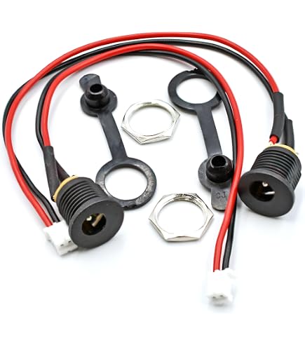 Port De Charge Scooter électrique - Lot De 2 - Jack 5,5 Mm OD / 2,5 Mm ID - Longueur Câble 15 Cm - Compatible Gotrax, Trottinettes - 9