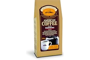 CAFFÈ CORSINI 1950 Caffè Corsini - American Coffee, Miscela di Macinato per caffè Filtro Lungo, Americano, Leggero e Profumato - 6 Confezioni da 250 Grammi Sottovuoto