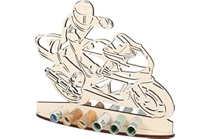 WORTGEFECHTE XL Geldgeschenk aus Holz Motorrad|Geschenkidee Motorrad|Gutscheinverpackung|witziges Geschenk|Geldgeschenk für Frauen und Männer zum Führerschein|Biker