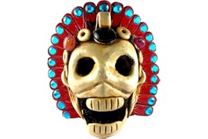 ELTRICOLOR Aztekische Todespfeife laut – Silbato Muerte Aztekenpfeife – Aztekenpfeife Silbato Azteca – Aztekenpfeife schreiende Todespfeife – schrecklich lauteste Aztekenpfeife, 125 dB (verschiedene