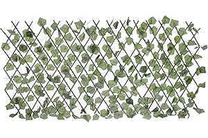 HERSIG - Celosias para Terraza Exterior - Celosia con Hojas Oscuras Decorativas (60x180cm) - Celosia Terraza - Decoracion Jardin Exterior - Celosias Decorativas Resistentes