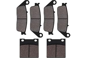 Yerbay Bremsbeläge Vorne/Hinten Kit für Suzuki GSF 600 BANDIT 1995-1999 / Suzuki GSX 400 R/S/T/ZR/ZS/ZT 1994-1996 / Suzuki GSX 650 ST/SV/SW/SX Faired Bandit 1995-1999