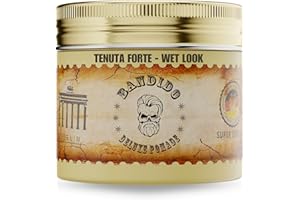 Bandido Deluxe Pomade 125 ml | Cera Capelli Uomo Water-Based | Tenuta Forte, Lucentezza Naturale Fino a Wet Look, Profumo Maschile Discreto | Rimodellabile E Facile Da Lavare