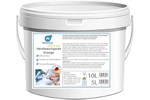 ‎KAISERREIN PROFESSIONAL KaiserRein Handwaschpaste Orange 10 L Eimer Werkstatt, Hobby, fett und Öl lösende Handwaschpaste Hand-Reiniger Händereiniger gegen Verschmutzungen durch Fett, Öl und Schmutz Sandfrei