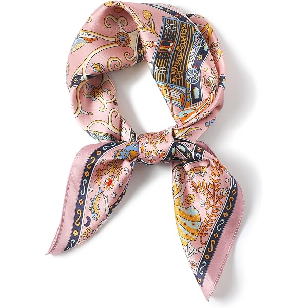 Bezioner Foulard 100 % Soie De Mûrier 68x68 Cm – Écharpe Carrée En Soie Naturelle Douce, Bandana Élégant Multifonction Pour Femme