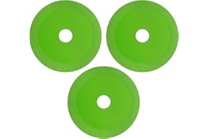 TIRYNS 3 Piezas Disco de Corte de Vidrio, 115 mm x 22,23 mm Disco Corte Crista de Diamante Pulido Profesional Hoja de Sierra Fina para Cerámica Granito Mármol Azulejos Amoladora Angular