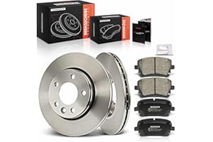 Frankberg Brake Kit incl. 2x Brake Disc + 4x Brake Pad Rear Compatible with M.u.l.t.i.v.a.n VI SGF SGM SGN SHM SHN Replace# 7H0698451C
