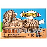 Souvenir Magneti Per Il Frigo Di Monumenti Di Epoca Romana Tra Cui Il Colosseo E Piazza San Pietro E La Basilica In Vendita Nel Negozio Di Articoli Da Regalo A Roma Italia Image238196840