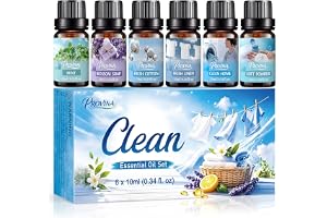 PROVINA Doftoljor Set 6 x 10 ml Tvättinspirerade Dofter för Diffuser