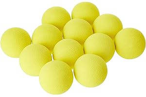 LINKS CHOICE Second Chance 12 Balles de Golf en Mousse PGA Tour Interieur/Exterieur Jaune