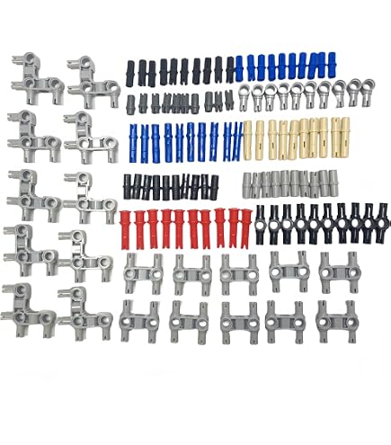 Technic Ersatzteile Set – 120 Stück Achsen, Pins & Stecker, Kompatibel Mit LEGO Technic