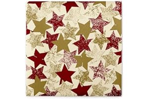 MANK GMBH Mank Airlaid-Servietten 40x40 cm | Premium Einweg-Serviette | textilähnlich und saugstark | perfekt für Weihnachtsfeiern & Adventsfeiern | Weihnachtsservietten | 50 Stück | Levi