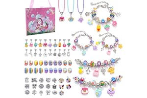 KEEHOM Cadeau Fille 5 6 7 8 9 10 11 12 Ans, Bracelet Fille, Idee Cadeau Ado Fille Kit Créatif Animaux Enfant, Breloques Creation Bijoux, Jouet Fille Enfant 5 6 7 8 9 Ans, Cadeau de Noël, Cadeau Anniversaire