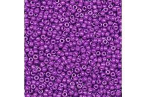 Bala&Fillic perles de rocaille 3mm Dark Violet couleur, 3600pcs/100Grammes,8/0 perles de verre pour la fabrication de bracelets, colliers et boucles d'oreilles (Dark Violet)