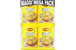 MAGGI 2-minute Instant Noodles, Masala Noodles with Goodness of Iron, Made with Choicest Quality Spices, Favourite Masala Tas
