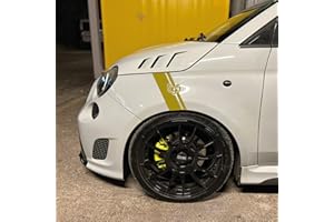 PUMU ADESIVI COMPATIBILE CON 500 ABARTH 595 PARAFANGHI COFANO SCORPIONE TUNING SPORT (ORO)