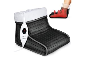 sinnlein Ogrzewacz do stóp z 6 stopniami temperatury i timerem | ogrzewanie nożne | ochrona przed przegrzaniem i automatyczne wyłączanie