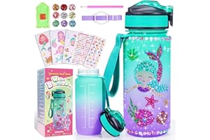 Adeokay Geschenk für Mädchen 3-10 Jahre, Trinkflasche Kinder Wasserflasche Bastelset Weihnachtsgeschenke für Kinder 3-9 Jahre Spielzeug ab 5-10 Jahre Ostergeschenke