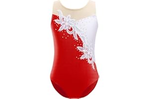 Freebily Maillot Brillante de Danza para Niña sin Manga Leotardo de Ballet Body Elástico Clásico Mono de Gimnasia Deportivo Yoga