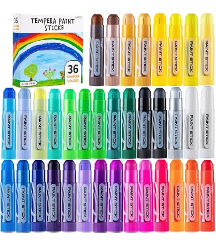 Produktbild von Ideen Mit Herz Wachskreiden 36 Farben - Wasserlösliche Aquarell-Malstifte Supersoft