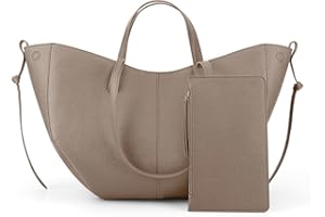 ACUYE Leather Tote Bag for Women, Crescent Shoulder Bag Ladies Tote Bag Crescent Clutch Purse Women's Tote Handbag Y2K Hobo Handbag Work Tote Bag Purse