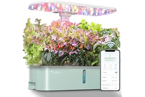 LETPOT LPH-Air Hydroponics Growing System Kits, APP & WiFi Controlled Smart Indoor Garden with 24W Grow Light Full Spectrum, 9 Pods Planter Indoor Gardening for Gifts, Kitchen, Vegetable