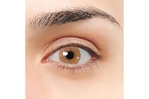 LENTES DE CONTACTO VIP Lentillas de Contacto Color Verde con Marrón Duración 1 Año + Kit de Accesorios Color Gema VIP (2 Piezas) Sin Aro de Definición