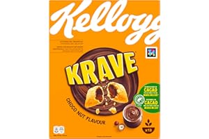 Kellogg's Krave Choco Nut | Gusto Cioccolato e Nocciola | Cereali per la Colazione | Confezione Singola da 410g (1 x 410g)