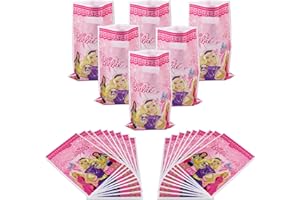CLVSYH 30 Piezas Bolsas de Regalo Bar-bi, Bolsas de Regalo Pequeñas, Bolsas de cumpleaños, Bolsas de Regalo Niños para Fiestas, Navidad, Festivales y Bodas (Rosa)