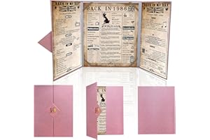 back in 1986 40th Birthday Gifts for Women - Large Trifold 40th Birthday Card & Table Centrepiece - Pink 40 Year birthday Decorations for Sister Friend - 1986 Poster No Frame Needed