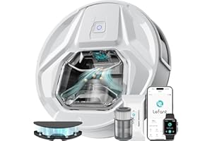 LEFANT Robot Aspirapolvere M320, 6000Pa,Autonomia 210 Minuti,Evita Precisamente gli Ostacoli, Contenitore per Polvere da 800 ml, Controllo App/Alexa,Ideale per Peli di Animali Domestici,bianco