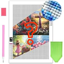 DIY 5D Fleur Mystère Diamant Peinture, Peinture avec Diamants Arts Mystérieux Plein Perceuse Strass Broderie Main Point De Croix Arts Artisanat Toile pour La Maison Décoration Murale 30x40/35x35cm