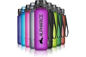 ALPHAPACE Bidon sportowy – szczelna butelka sportowa na wodę, wolna od BPA, do jazdy na rowerze i sportów na świeżym powietrzu, z wkładką na owoce
