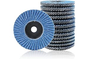 Toivize 75mm Disque à Lamelles, 12 Pièces 40 60 80 120 Grains Disques Abrasifs à Lamelles Pour Acier Inox Bois Métal, Disque de Ponçage à Compartiments pour Meuleuse