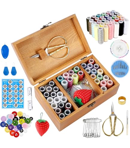 Kit da cucito per adulti, kit con ago e filo da cucito, forniture professionali per il cucito, accessori con forbici su misura | Leroy Merlin
