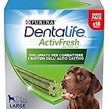 Purina Dentalife ActivFresh Large Snack per Cani di Grande Taglia, Maxi Pack 36 unità (1,272 kg)