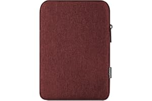 MoKo 9-11 Pulgadas Funda de Transporte con Correa para el Hombro para iPad Air M3, iPad A16 2025, Pro 11 Pulgadas, iPad 10/9/8/7th Gen, Tab S8/S9 11", Vino Rojo