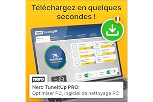 Nero PC Tuning |accélérer le PC | démarrer plus vite | surfer plus vite | optimiser le système d'exploitation | Windows 11 / 10 / 8 / 7 | 1 Appareil | Licence annuelle | Code d’activation par email