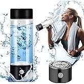 PQETBV Générateur d'Eau D'hydrogène, 420ML Bouteille à Eau Hydrogène, Générateur d'Eau Hydrogène Portable, USB Bouteille d'Hy