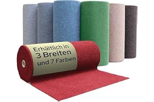 PRIMAFLOR - IDEEN IN TEXTIL Tappeto Prato Sintetico GREEN - Rosso 2,00m x 1,50m Tappeto Prato Esterno al metro | Moquette da Esterno Colorata in Erba Sintetica per Balcone, Terrazza, Giardino