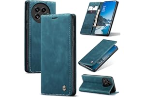 Cracedily Handyhülle für OnePlus 13 Hülle, Klapphülle Premium Lederhülle Klappbar Flip Case Tasche Magnet Kartenfach Standfunktion Klapphülle Schutzhülle für OnePlus 13, Blaugrün