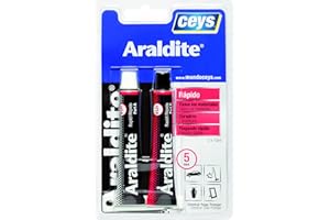 Ceys - Araldite - Adhesivo rápido de gran resistencia - 2 Blisters x 15 ML